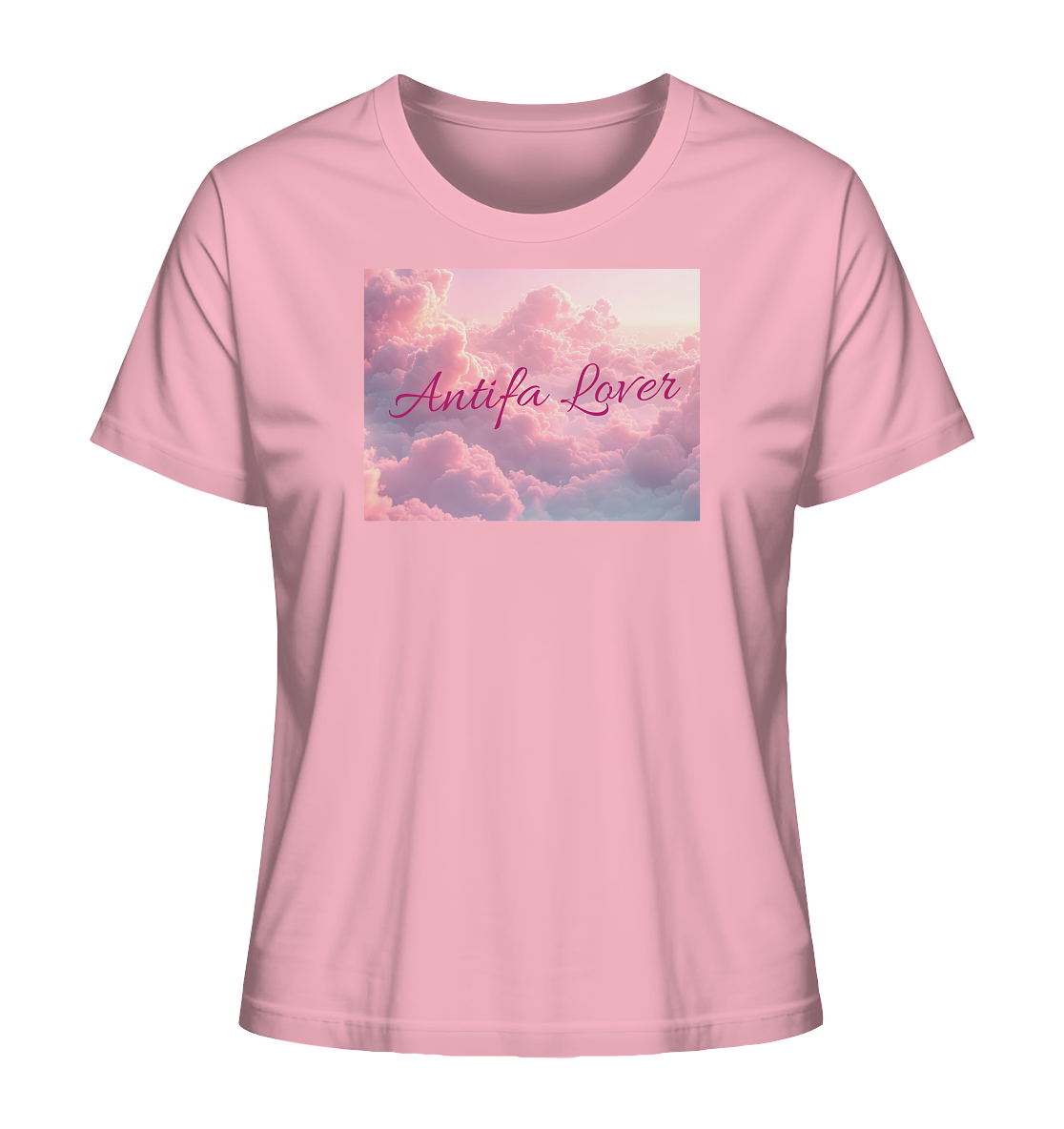 Antifa Lover Backprint - Ladies Organic Shirt