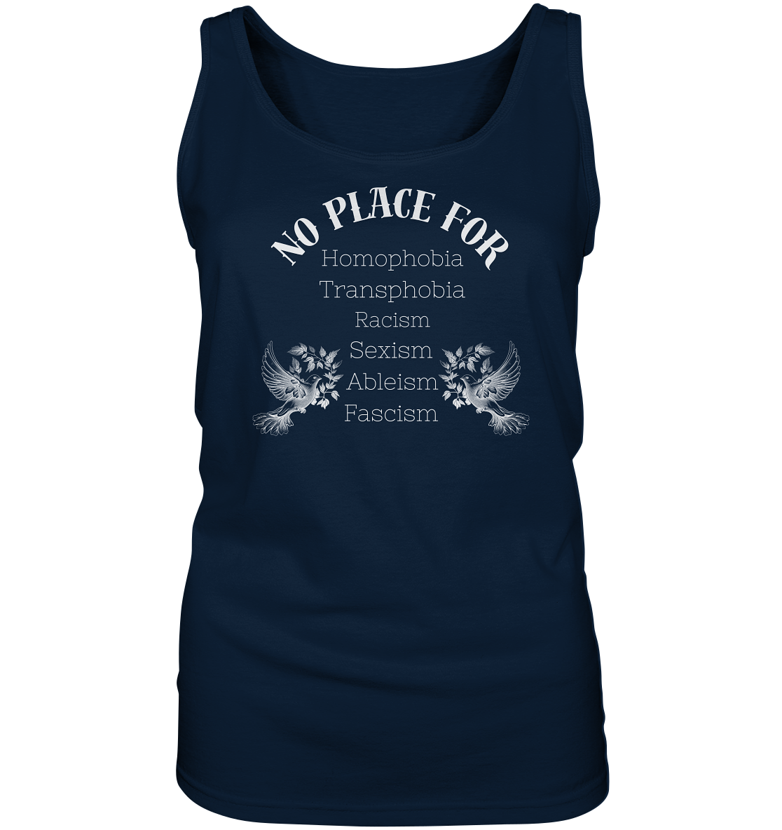 No Place For (weiße Schrift) - “Frauen” Tank-Top