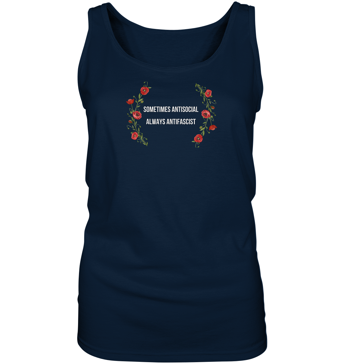 Sometimes Antisocial Always Antifascist - “Frauen” Tank-Top