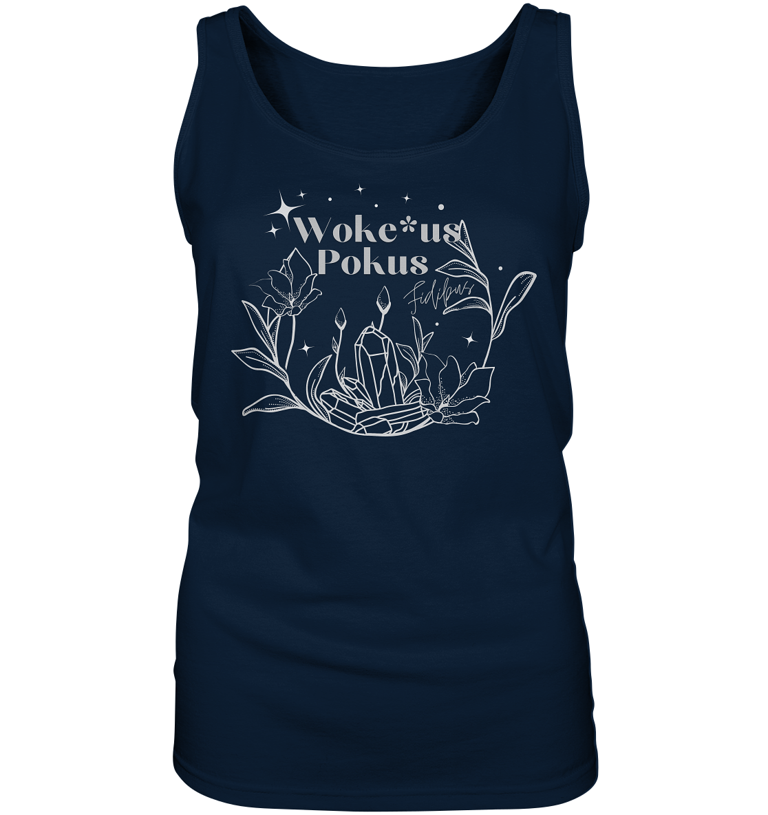 Woke*us Pokus (weiße Schrift) “Frauen” Tank-Top