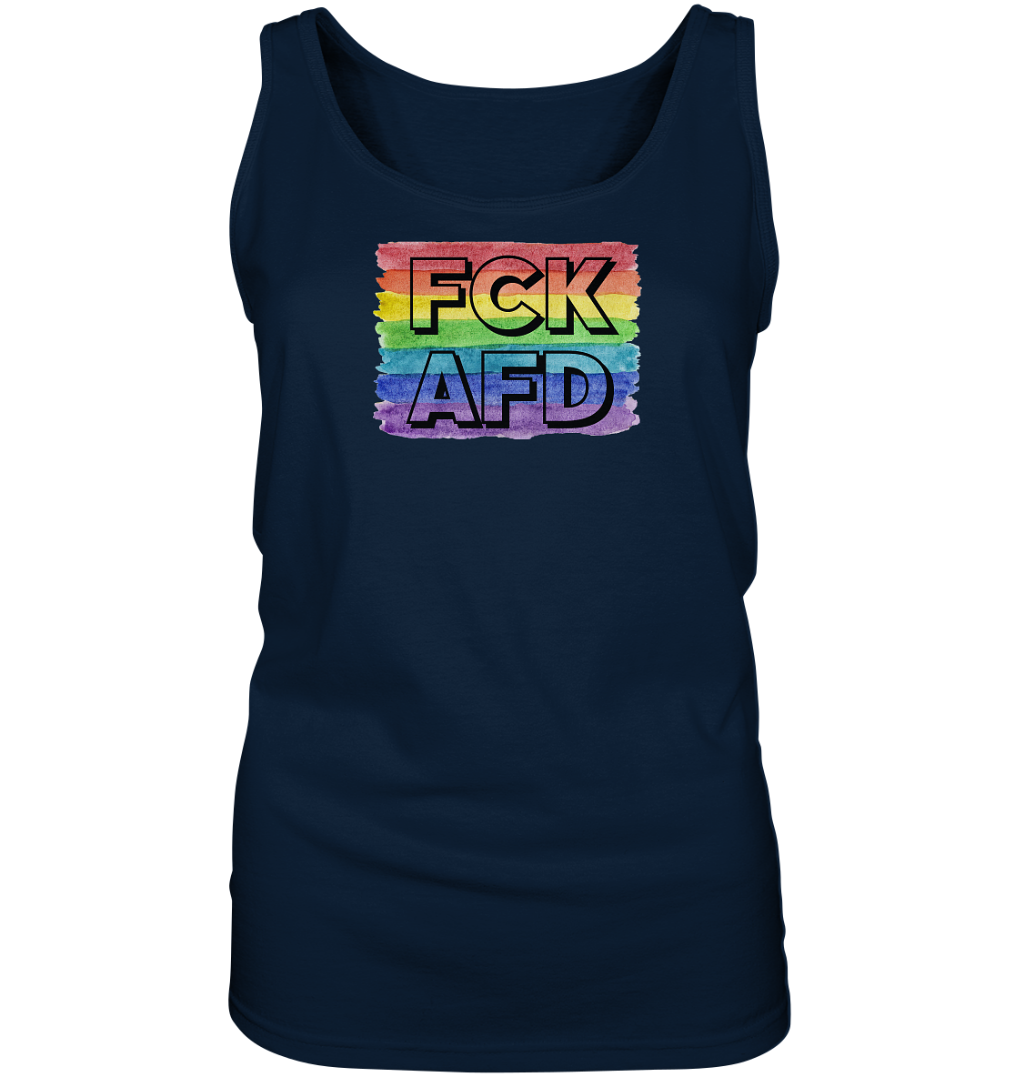 FCK AFD "Rainbow Resistance Edition" - Ladies Tank-Top