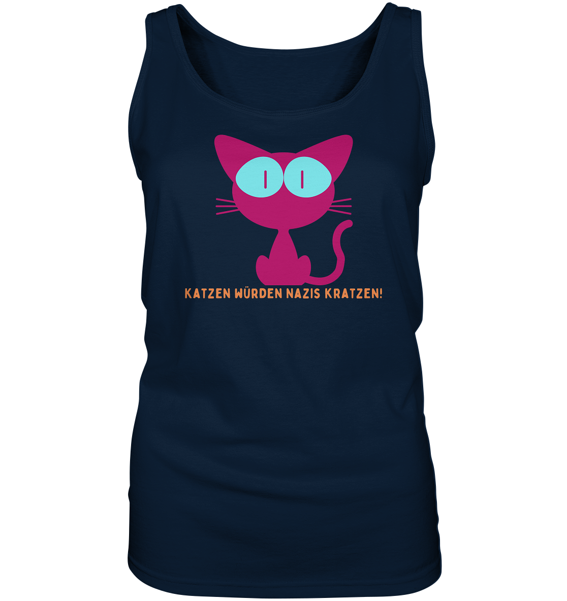 Katzen würden Nazis kratzen “Frauen” Tank-Top