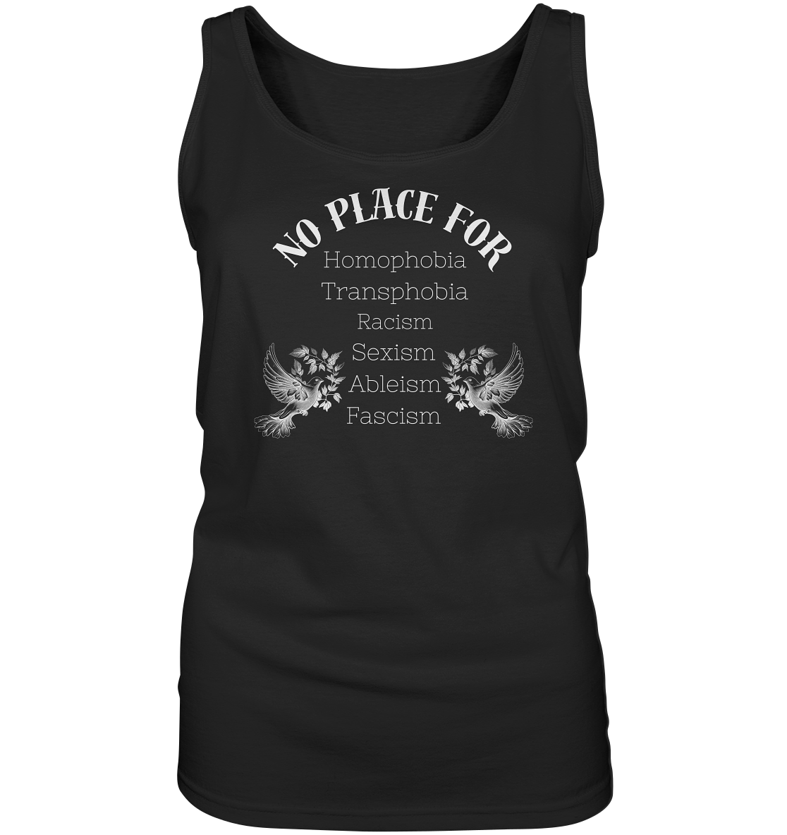 No Place For (weiße Schrift) - “Frauen” Tank-Top