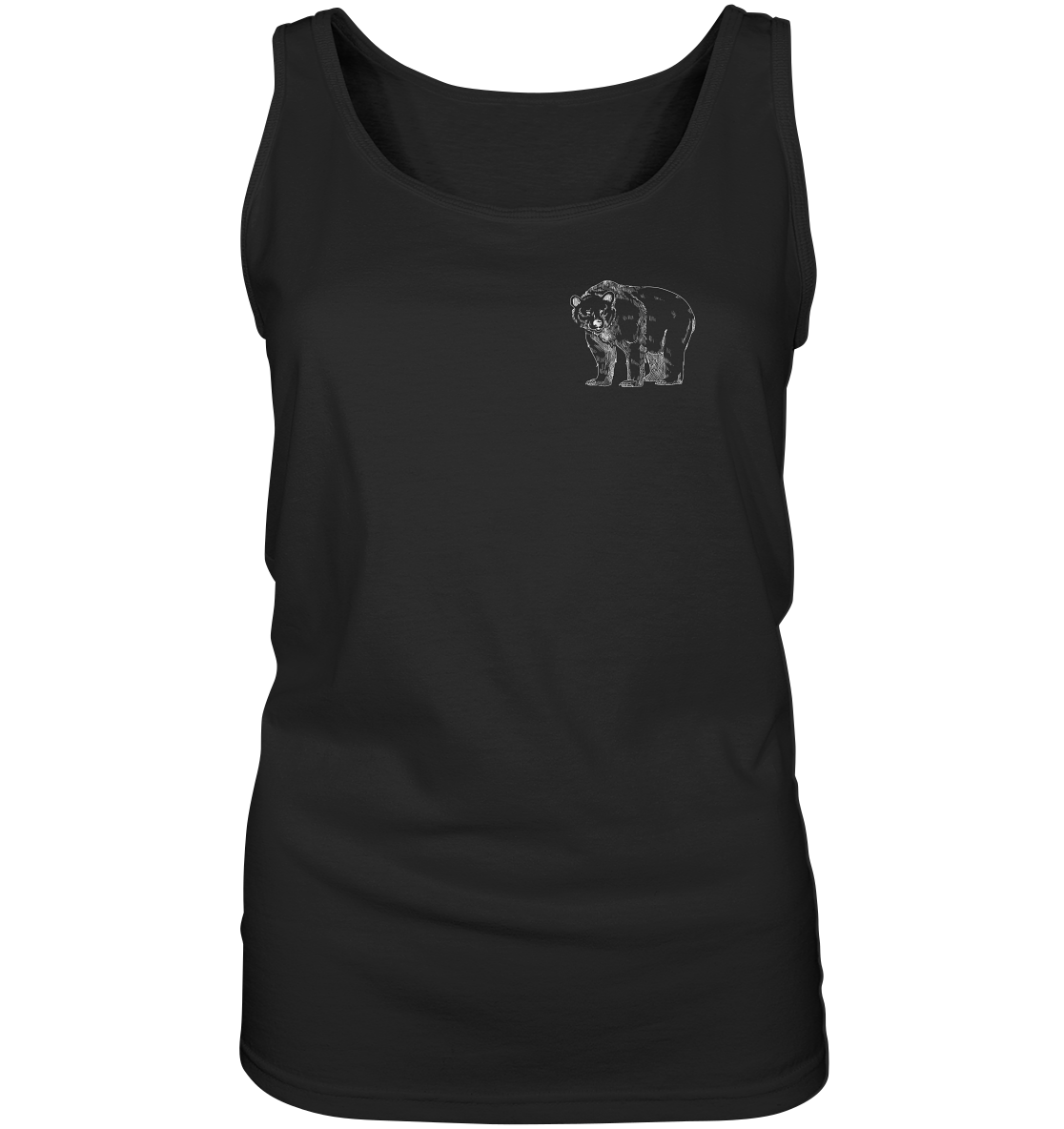 Team Bär Backprint (weiß) “Frauen” Tank-Top