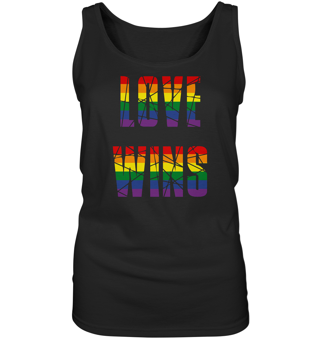 LOVE WINS in Regenbogen-Farben “Frauen” Tank-Top