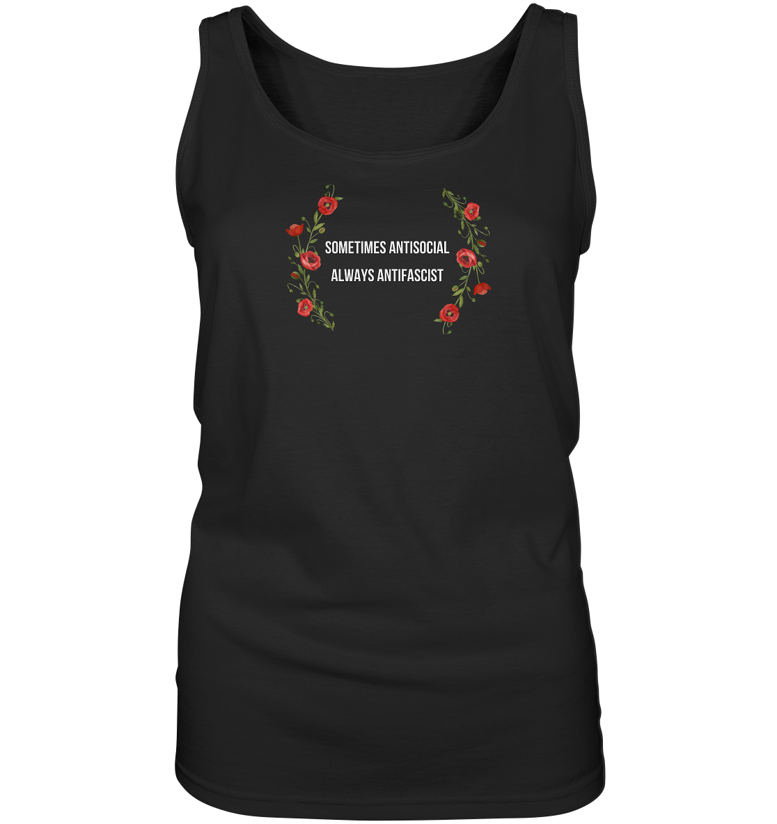 Sometimes Antisocial Always Antifascist - “Frauen” Tank-Top