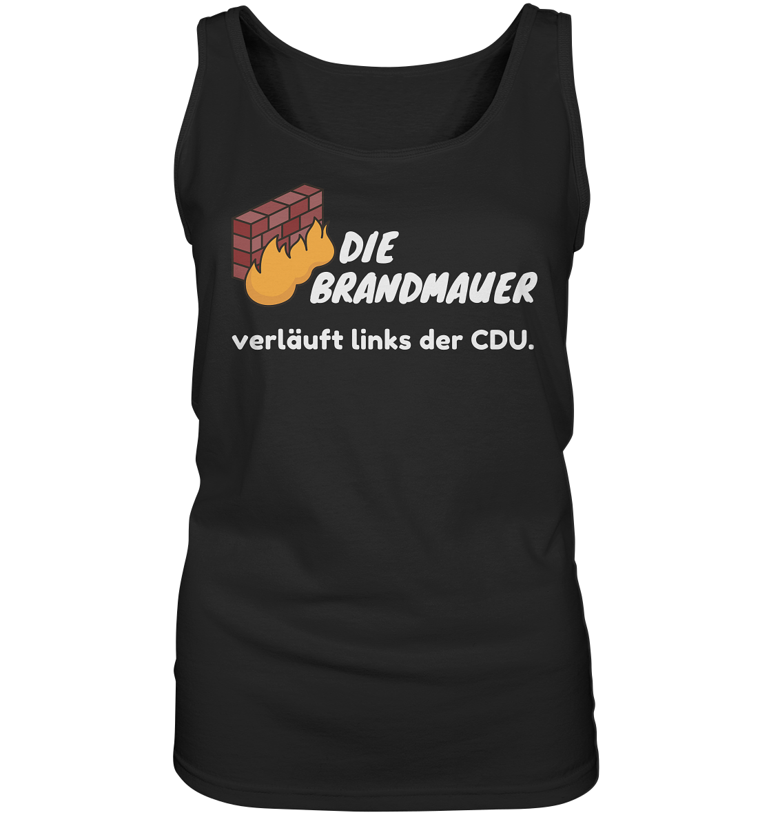 Brandmauer (weiße Schrift) “Frauen” Tank-Top