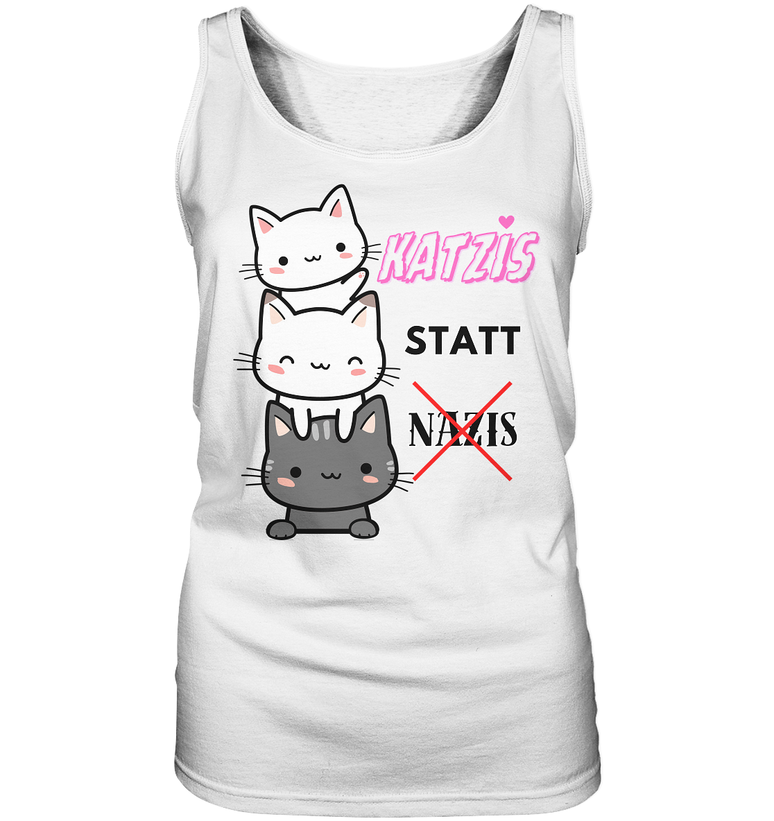 Katzis statt Nazis “Frauen” Tank-Top