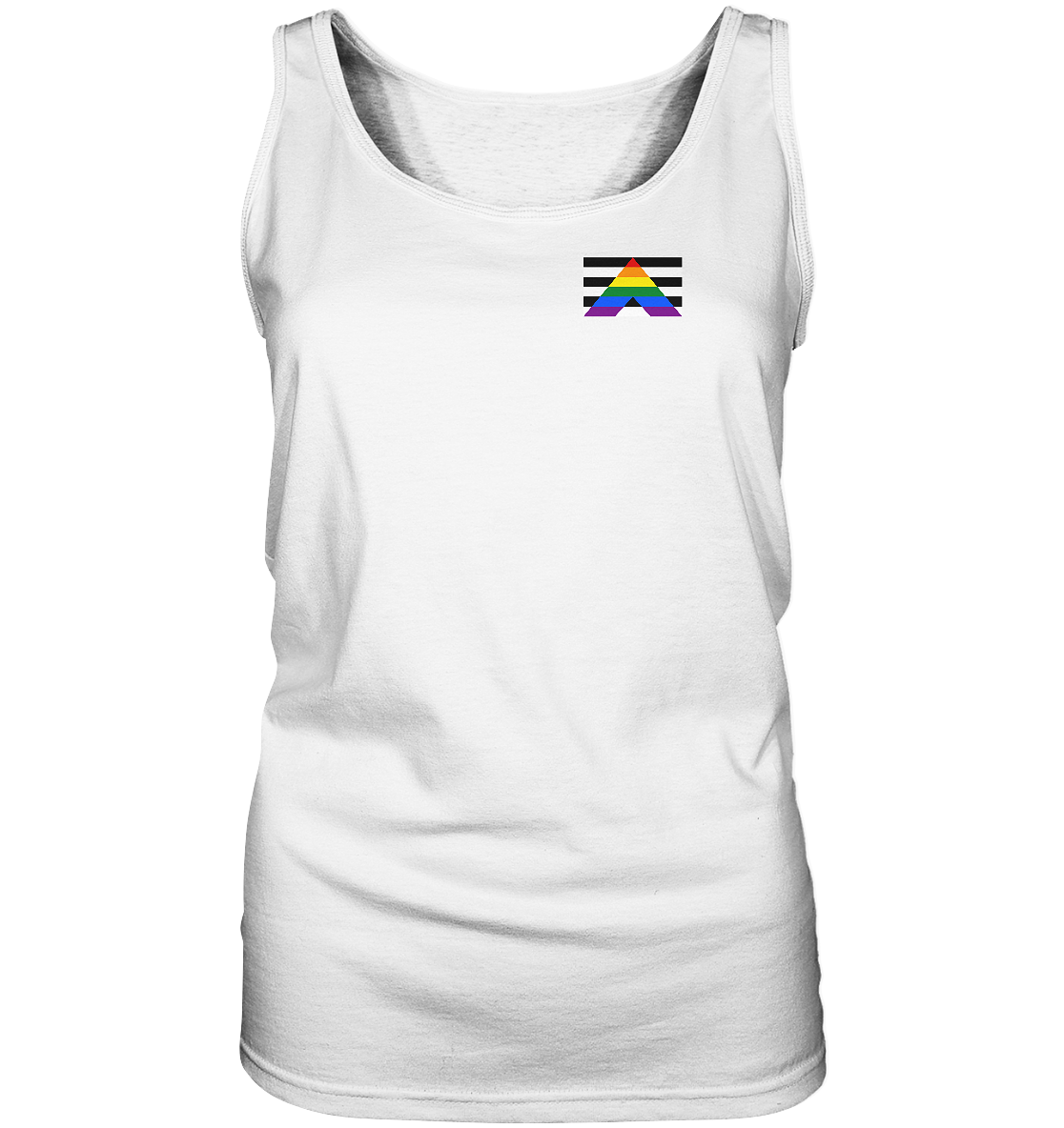 Straight Ally Pride Flag - Ladies Tank-Top