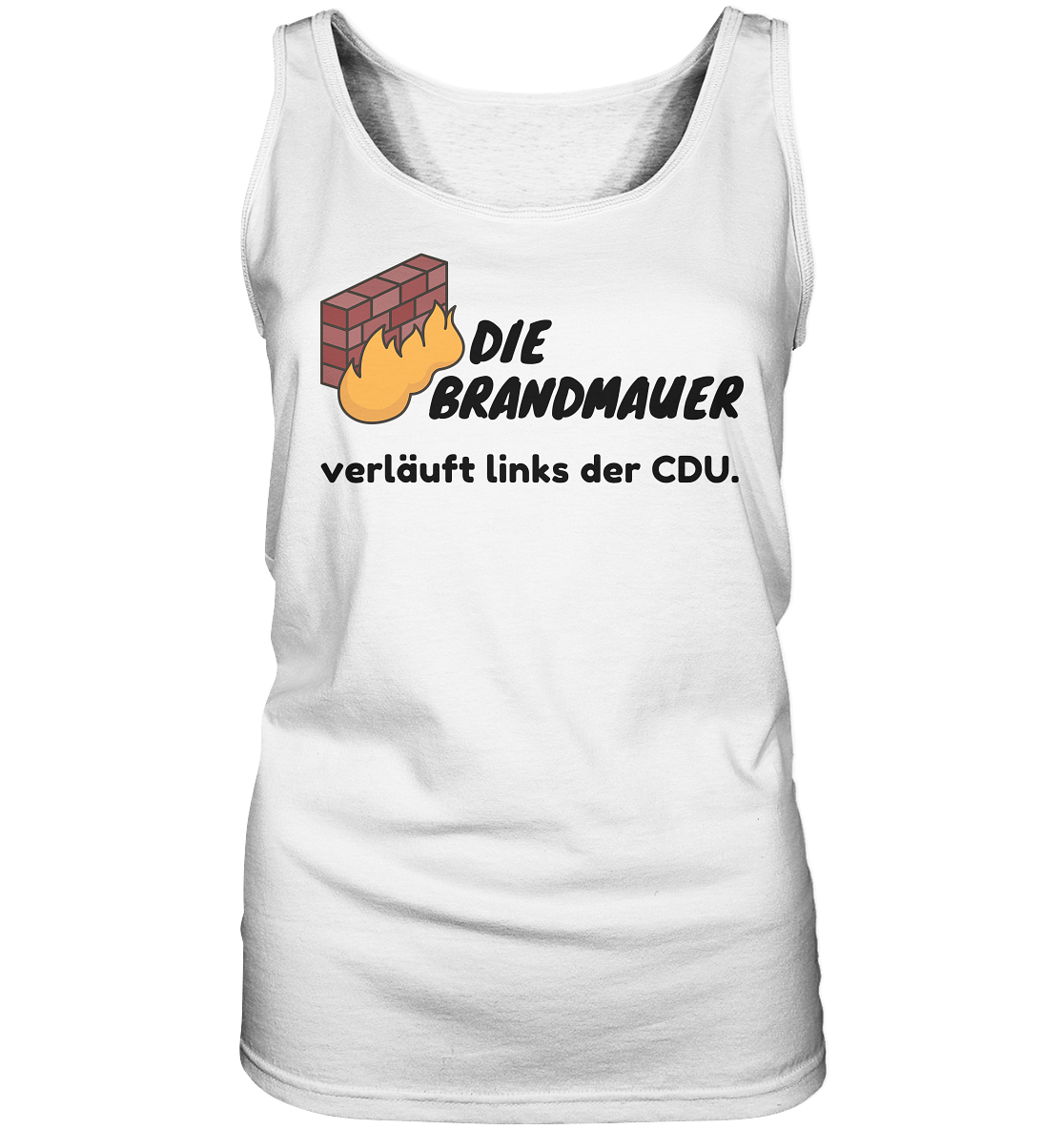 Brandmauer (schwarze Schrift) “Frauen” Tank-Top