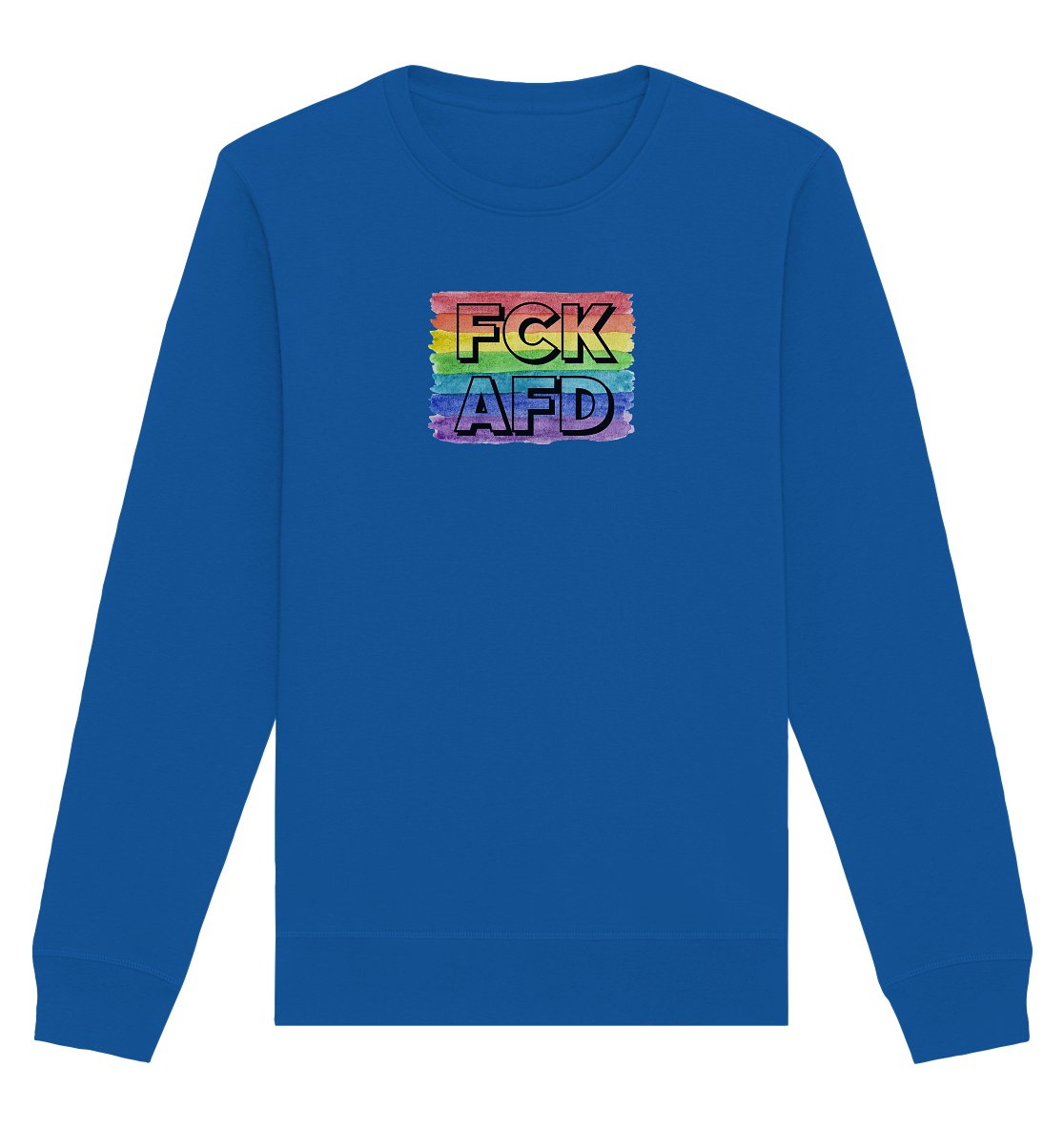 FCK AFD "Rainbow Resistance Edition" - Organic Basic Unisex Sweatshirt