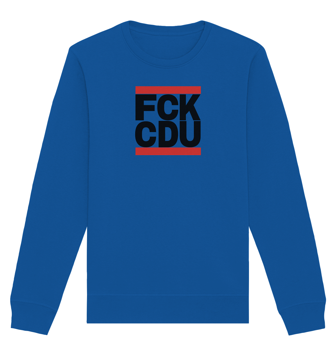 FCK CDU (schwarze Schrift) - Organic Basic Unisex Sweatshirt