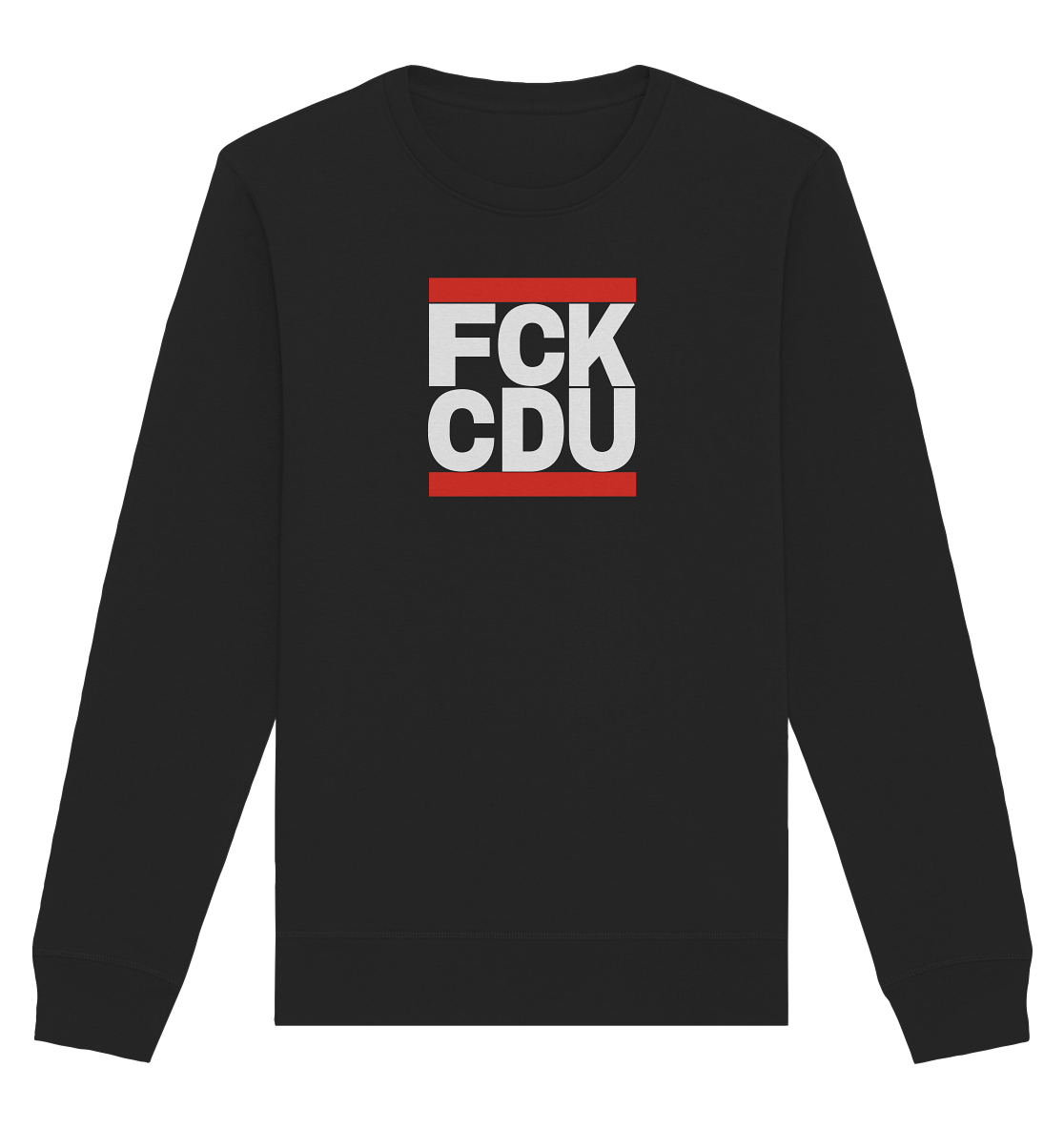 FCK CDU (weiße Schrift) - Organic Basic Unisex Sweatshirt