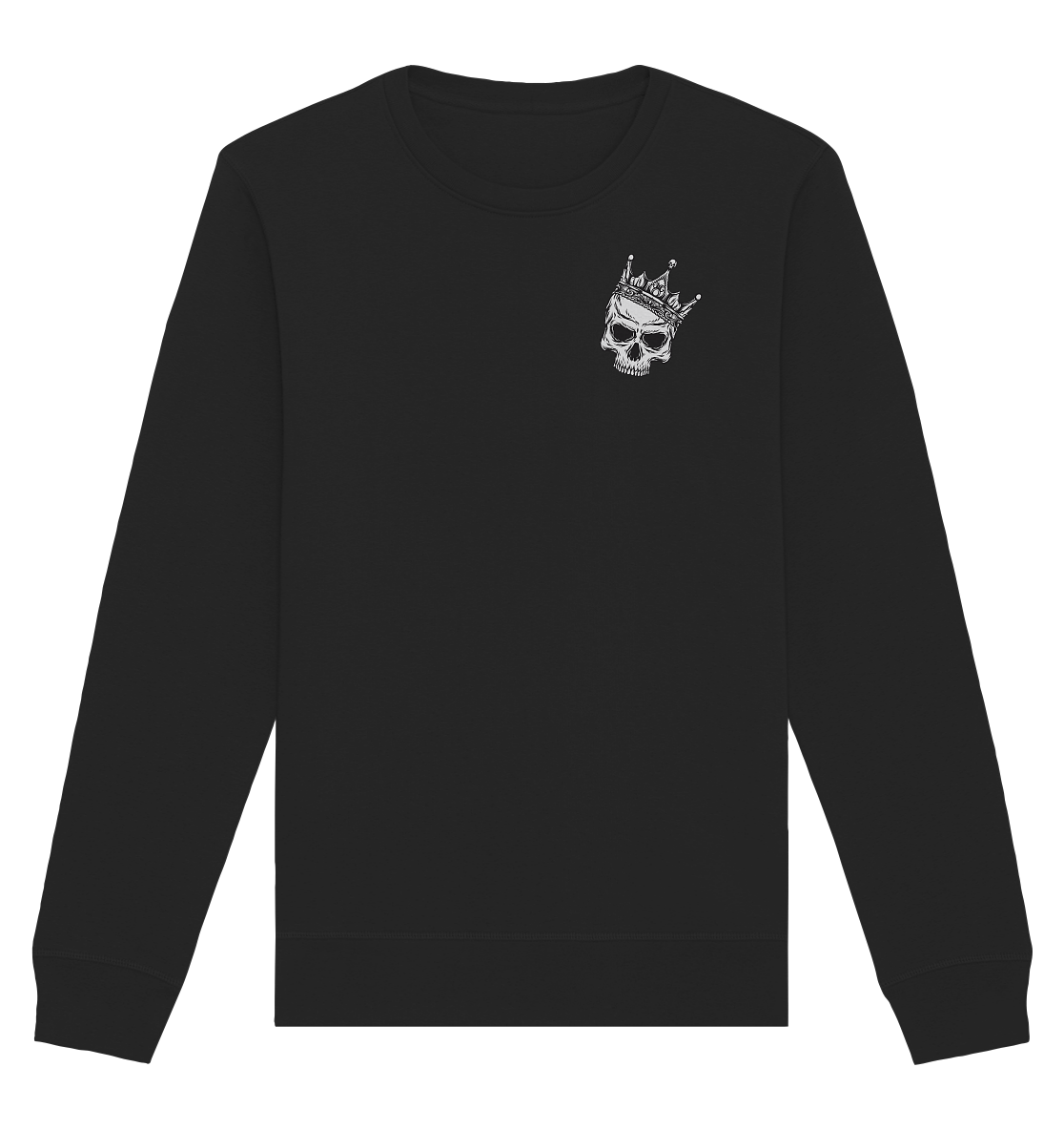 Eat the Rich "Skull Edition" Backprint - Organic Basic Unisex Sweatshirt