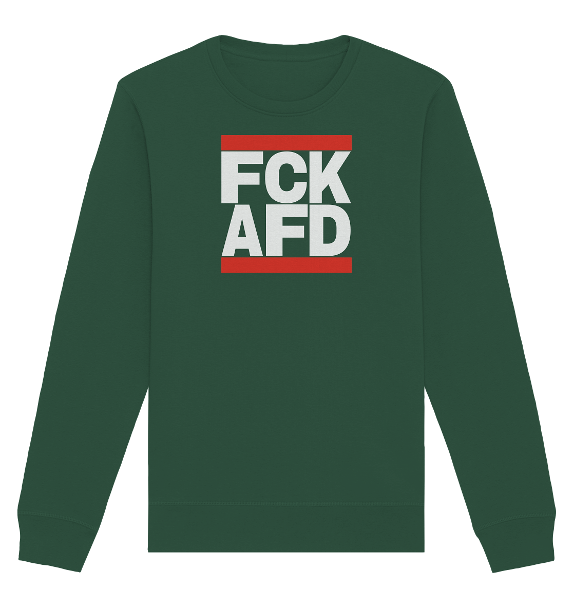 FCK AFD (weiße Schrift) - Unisex Sweatshirt