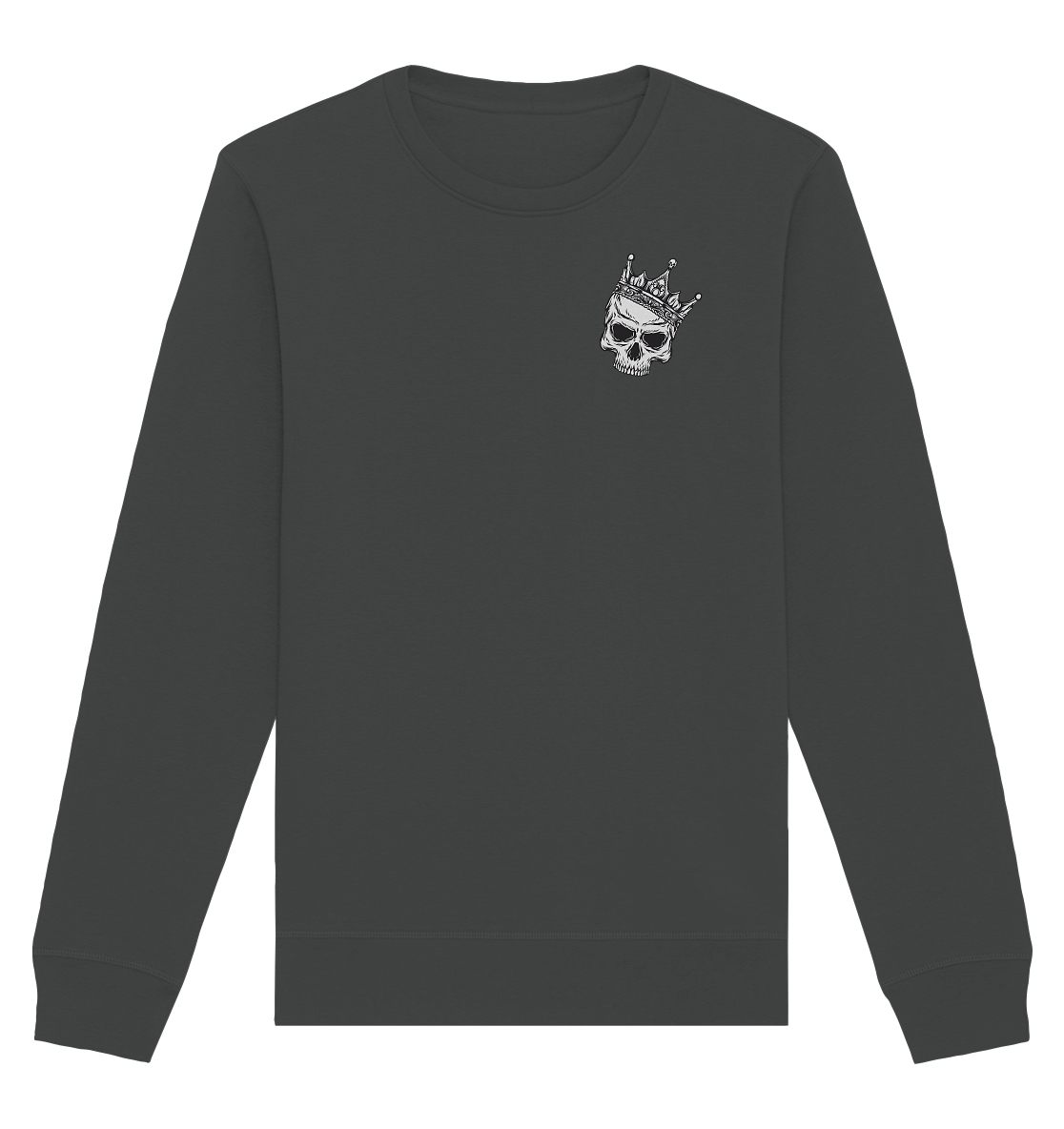 Eat the Rich "Skull Edition" Backprint - Organic Basic Unisex Sweatshirt