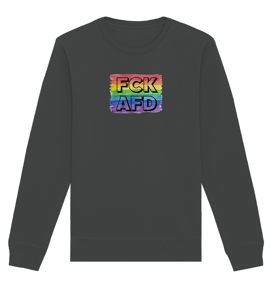 FCK AFD "Rainbow Resistance Edition" - Organic Basic Unisex Sweatshirt