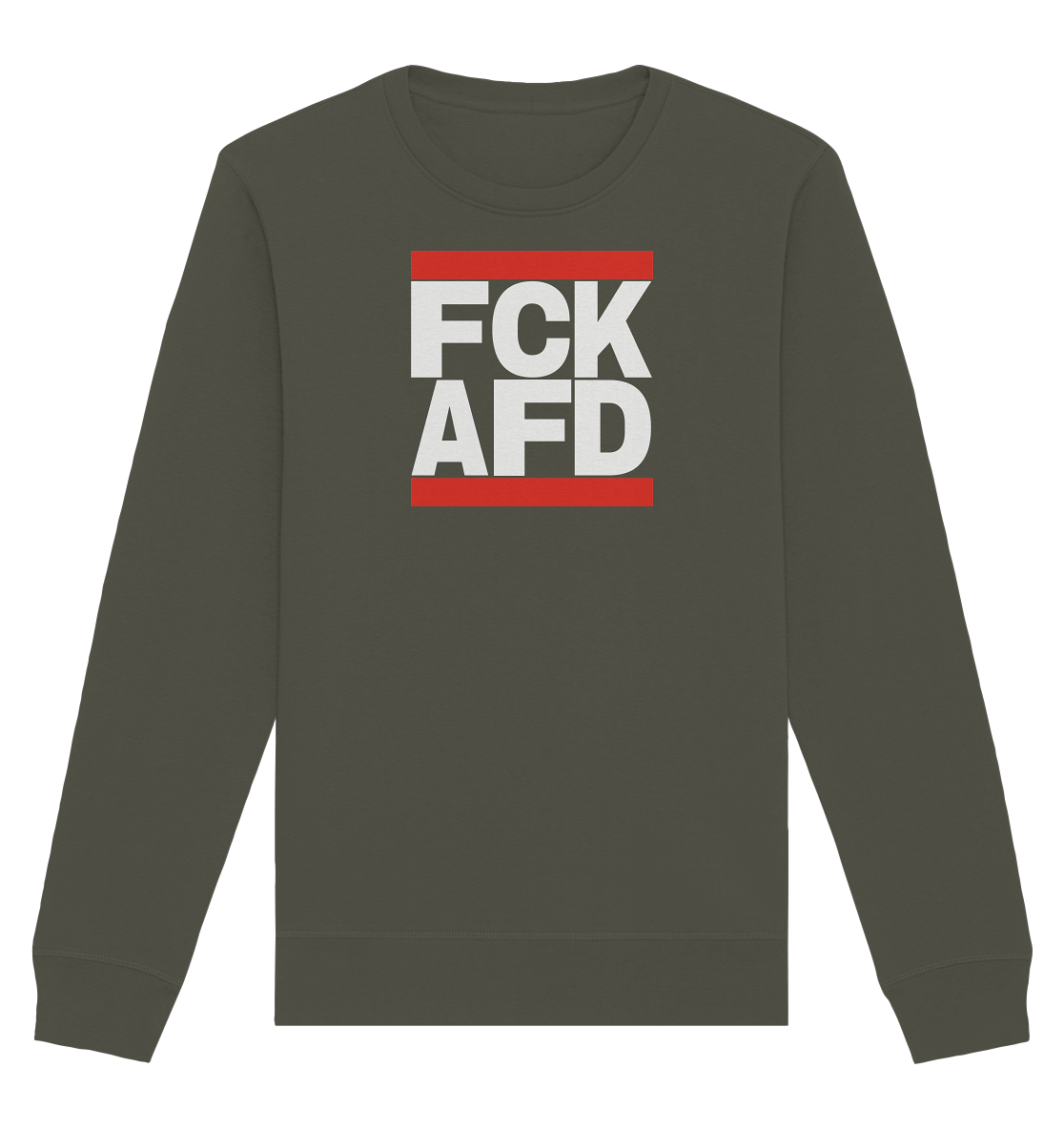 FCK AFD (weiße Schrift) - Unisex Sweatshirt