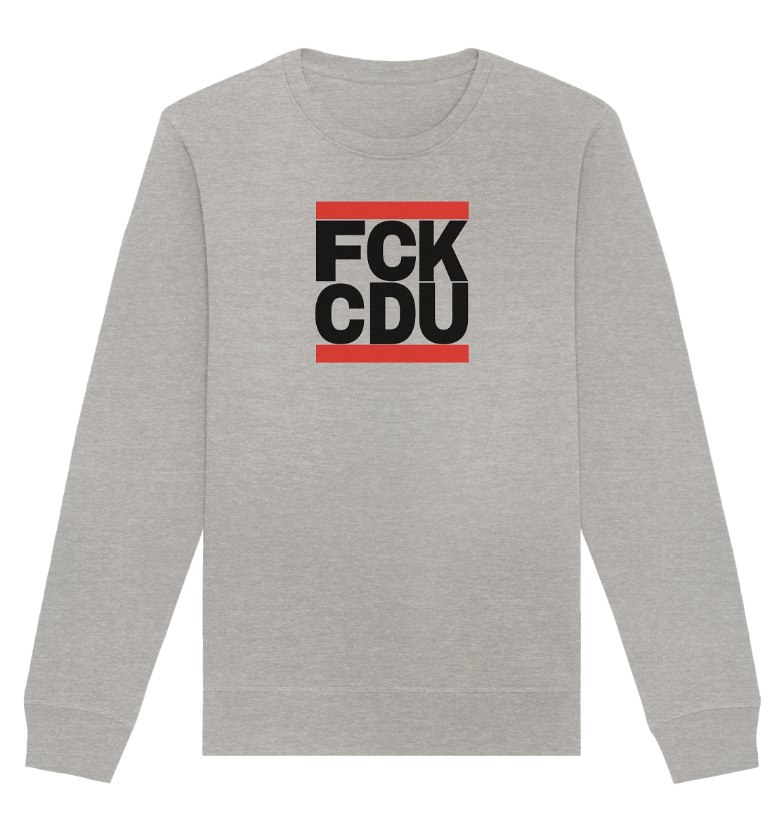 FCK CDU (schwarze Schrift) - Organic Basic Unisex Sweatshirt