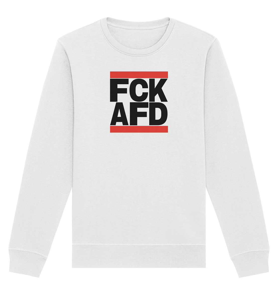 FCK AFD (schwarze Schrift) - Unisex Sweatshirt