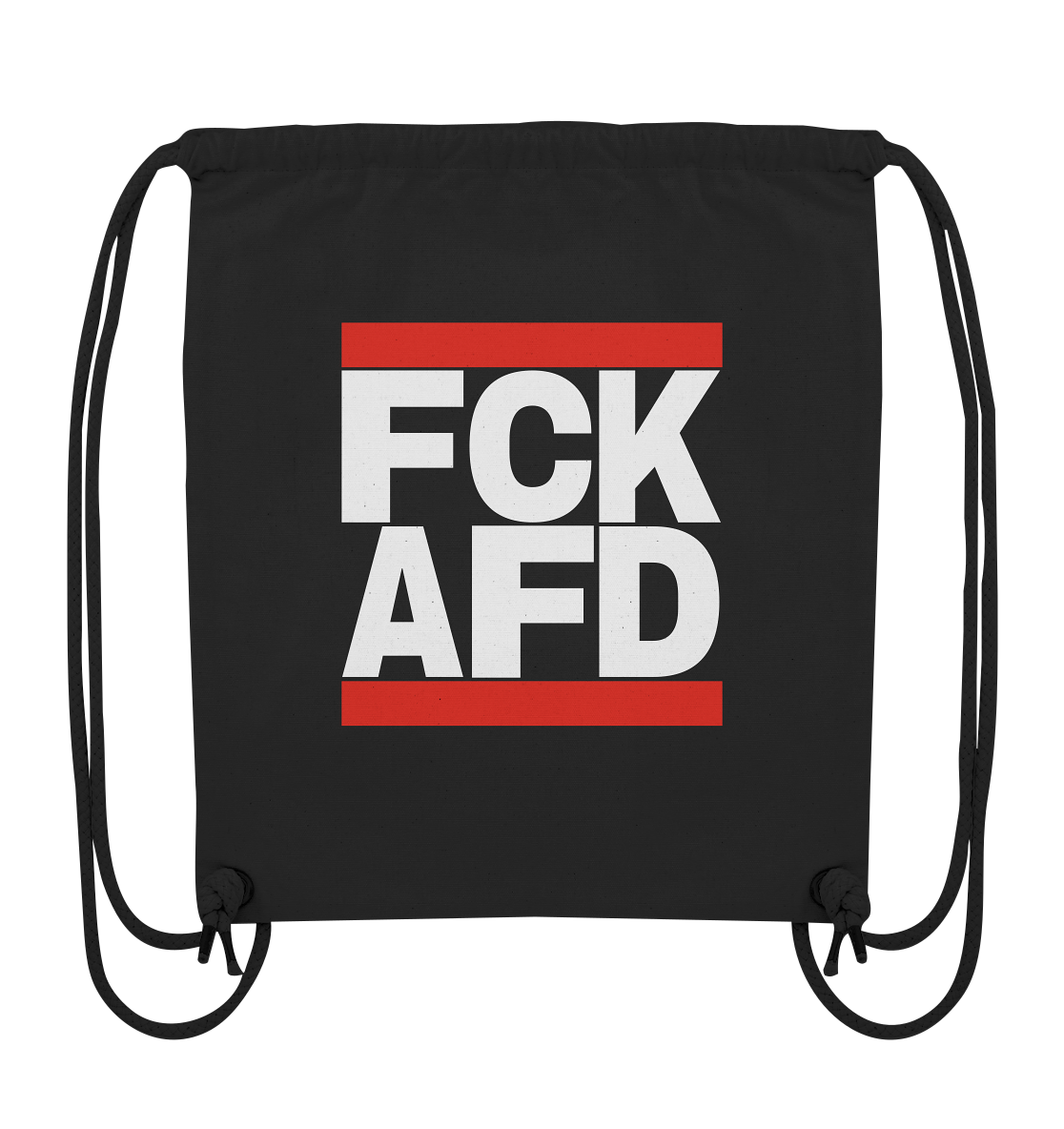 FCK AFD (weiße Schrift) - Turnbeutel