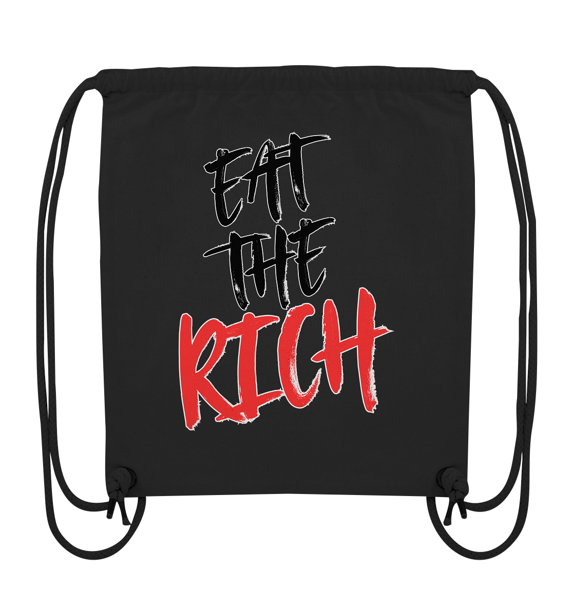 Eat the Rich "Skull Edition" Backprint - Organic Gym-Bag