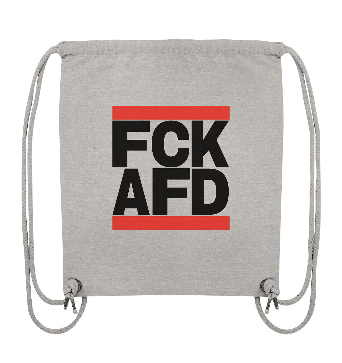 FCK AFD (schwarze Schrift) - Turnbeutel