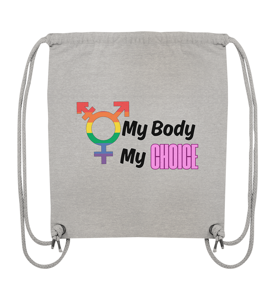 My Body My Choice "Rainbow Resistance Edition" - Organic Gym-Bag