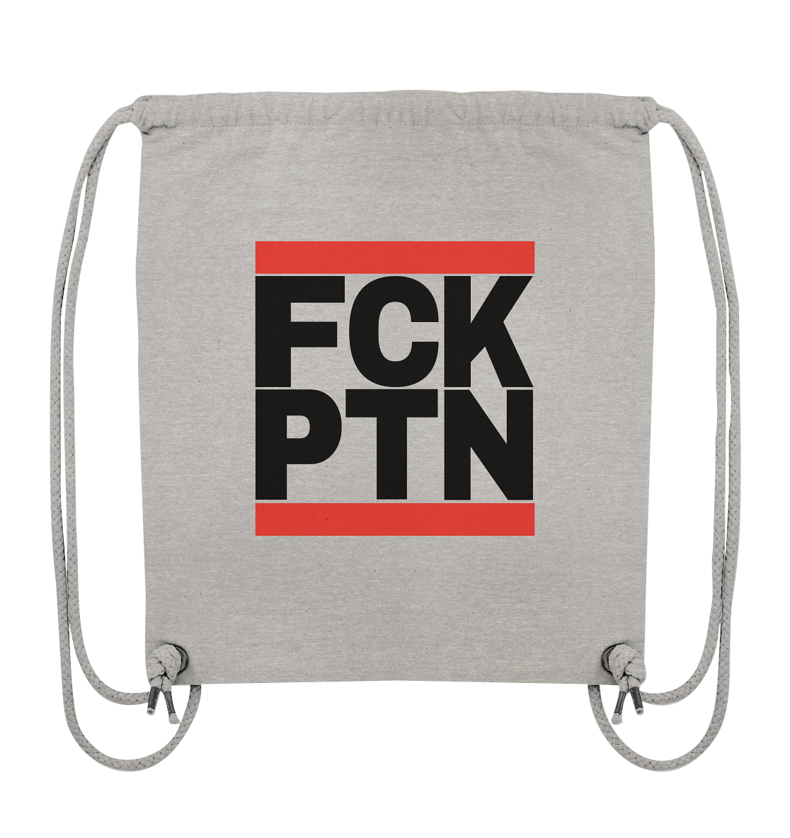 FCK PTN (schwarze Schrift) - Organic Gym-Bag