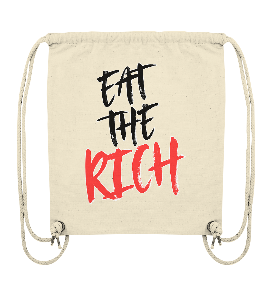 Eat the Rich "Skull Edition" Backprint - Organic Gym-Bag