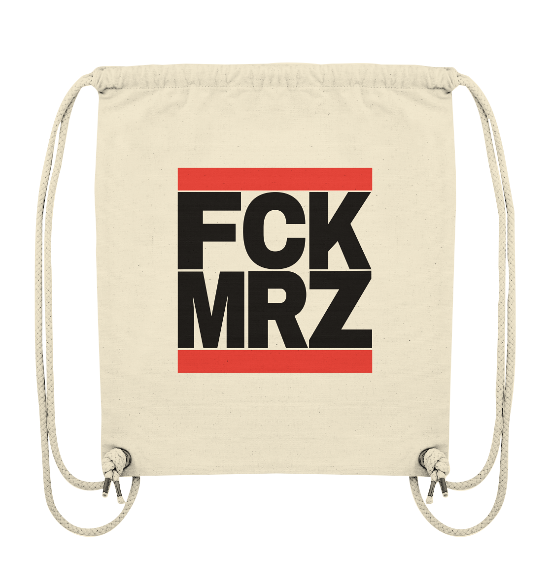 FCK MRZ (schwarze Schrift) - Organic Gym-Bag