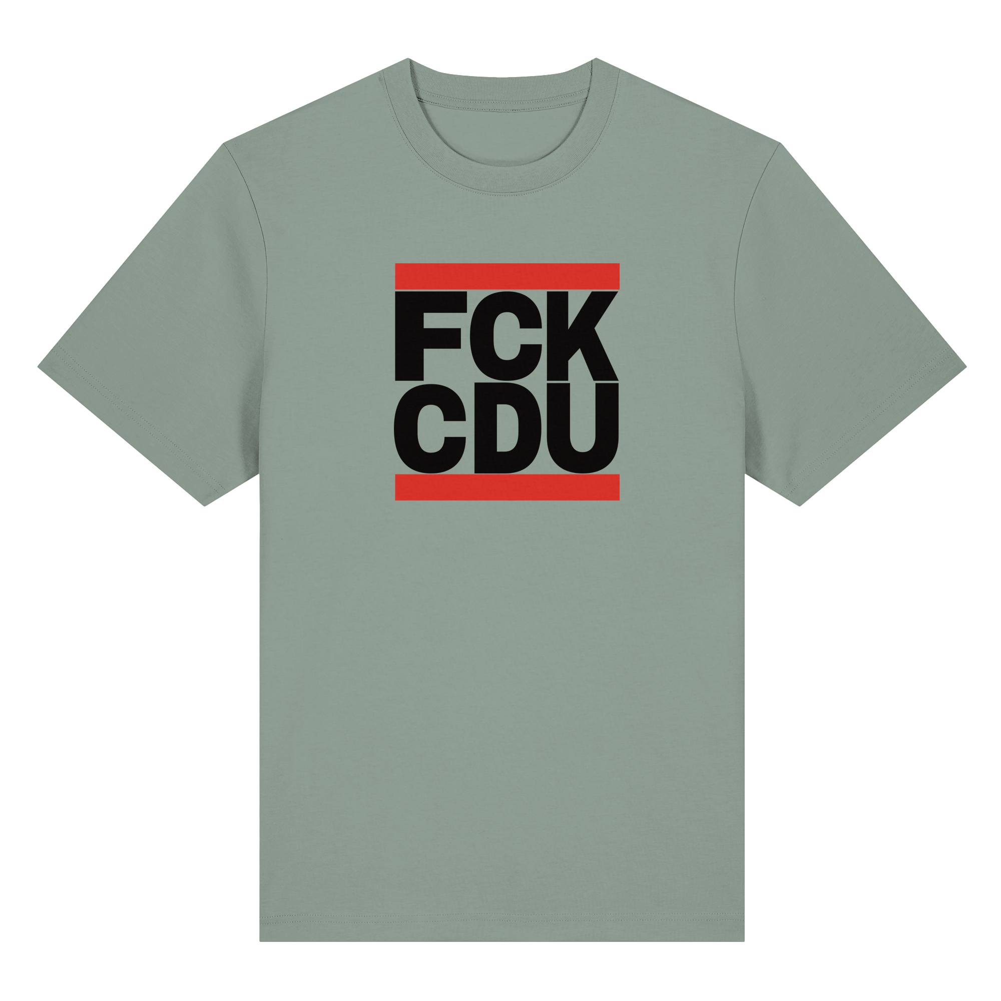 FCK CDU (schwarze Schrift) - Organic Heavy T-Shirt