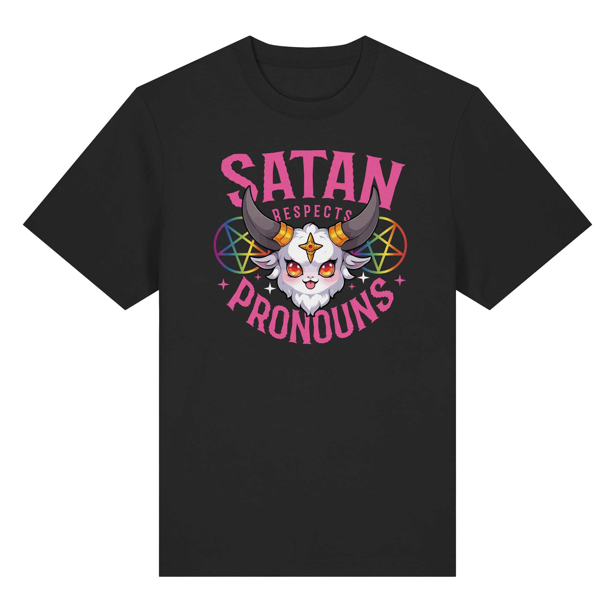 Satan Respects Pronouns - Heavy T-Shirt