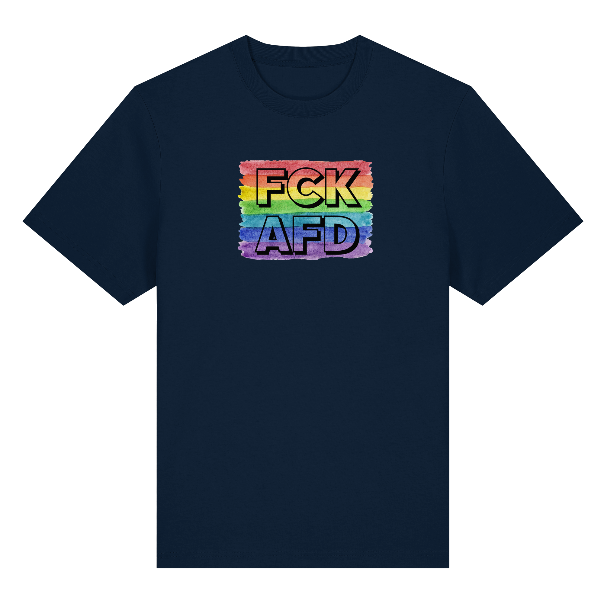 FCK AFD "Rainbow Resistance Edition" - Organic Heavy T-Shirt