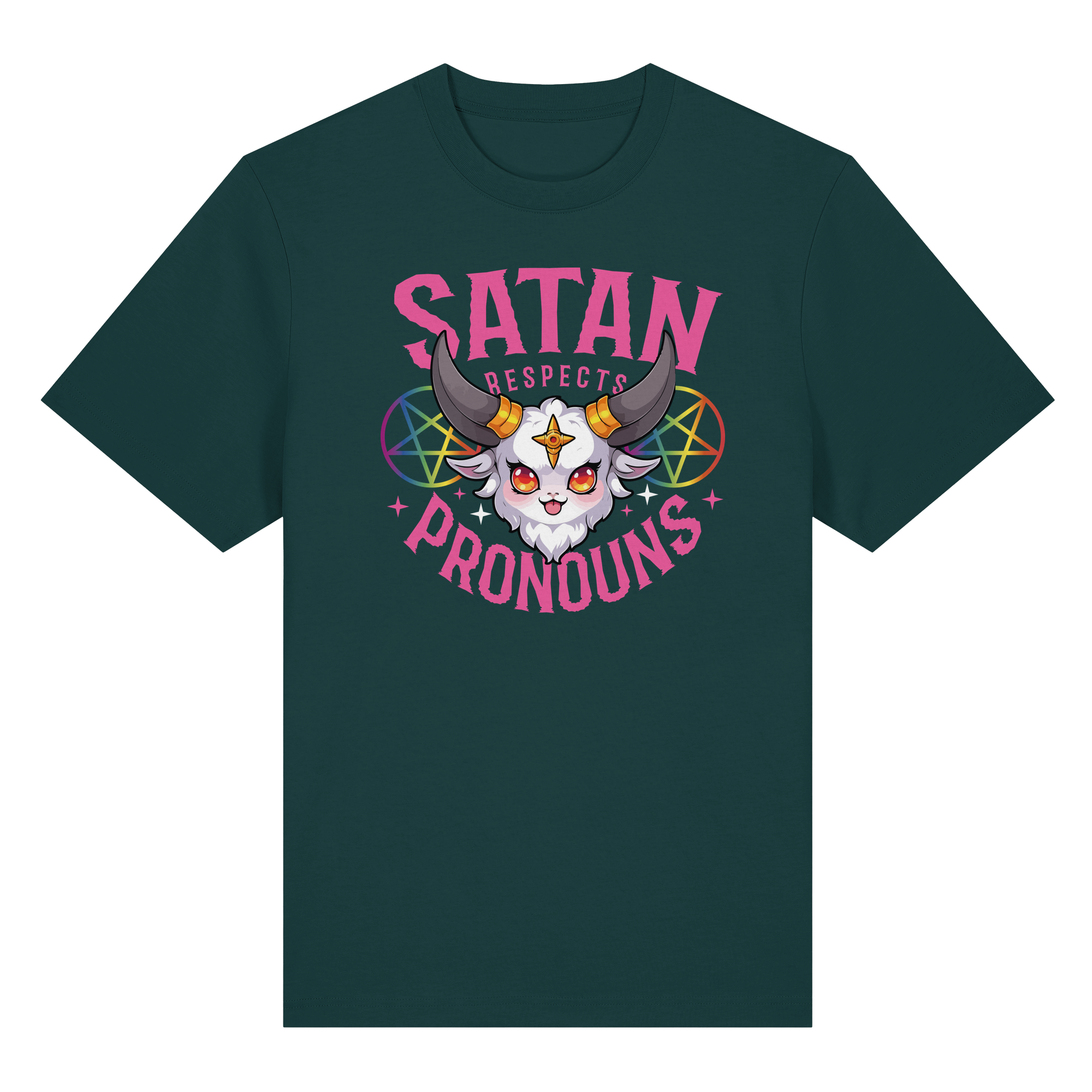 Satan Respects Pronouns - Heavy T-Shirt