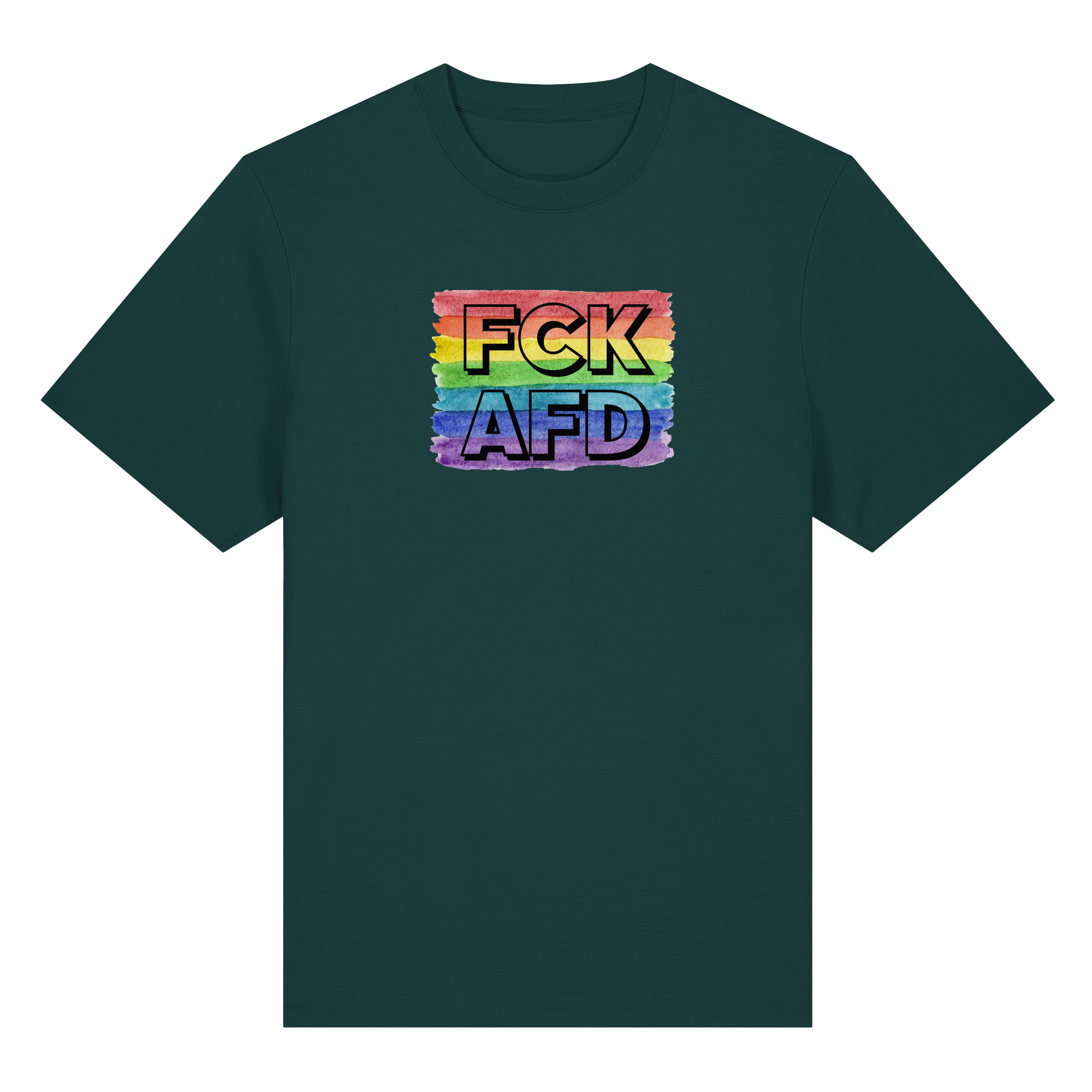 FCK AFD "Rainbow Resistance Edition" - Organic Heavy T-Shirt