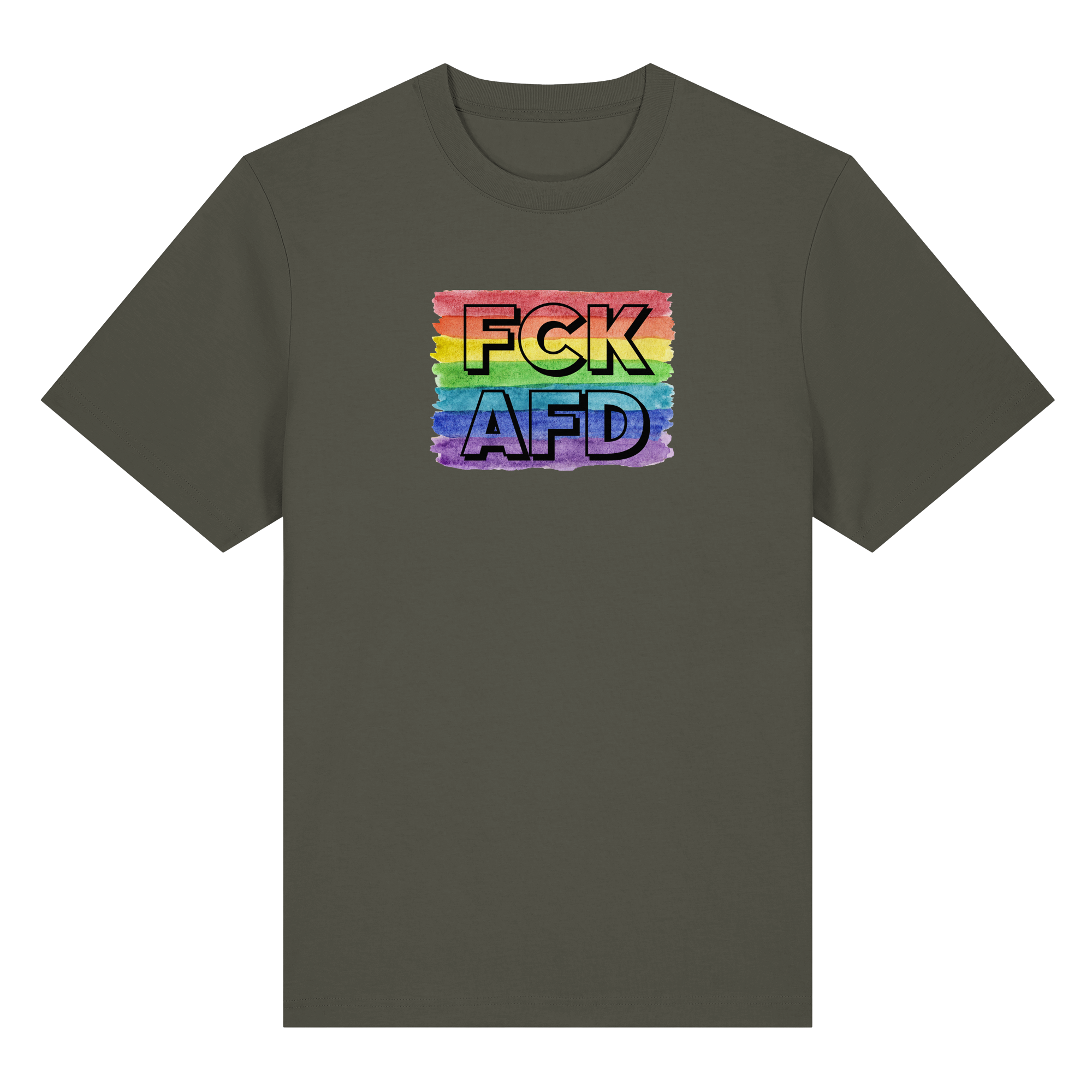 FCK AFD "Rainbow Resistance Edition" - Organic Heavy T-Shirt