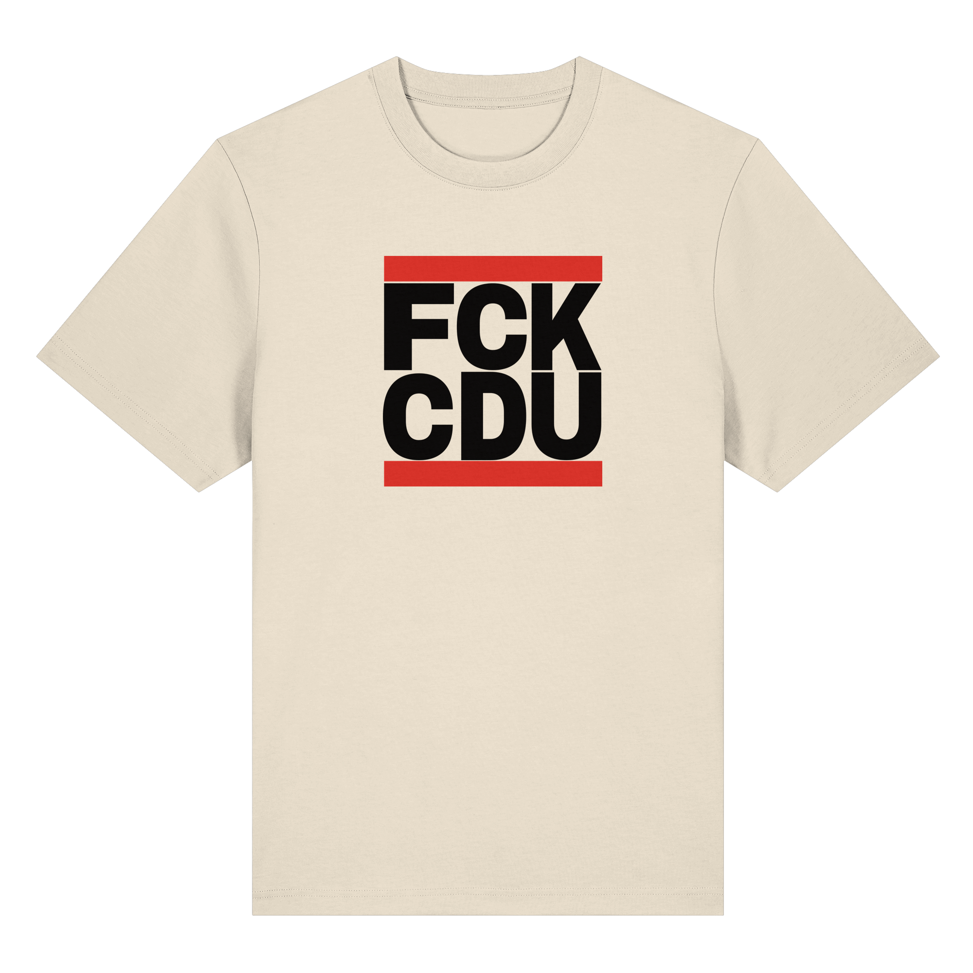 FCK CDU (schwarze Schrift) - Organic Heavy T-Shirt