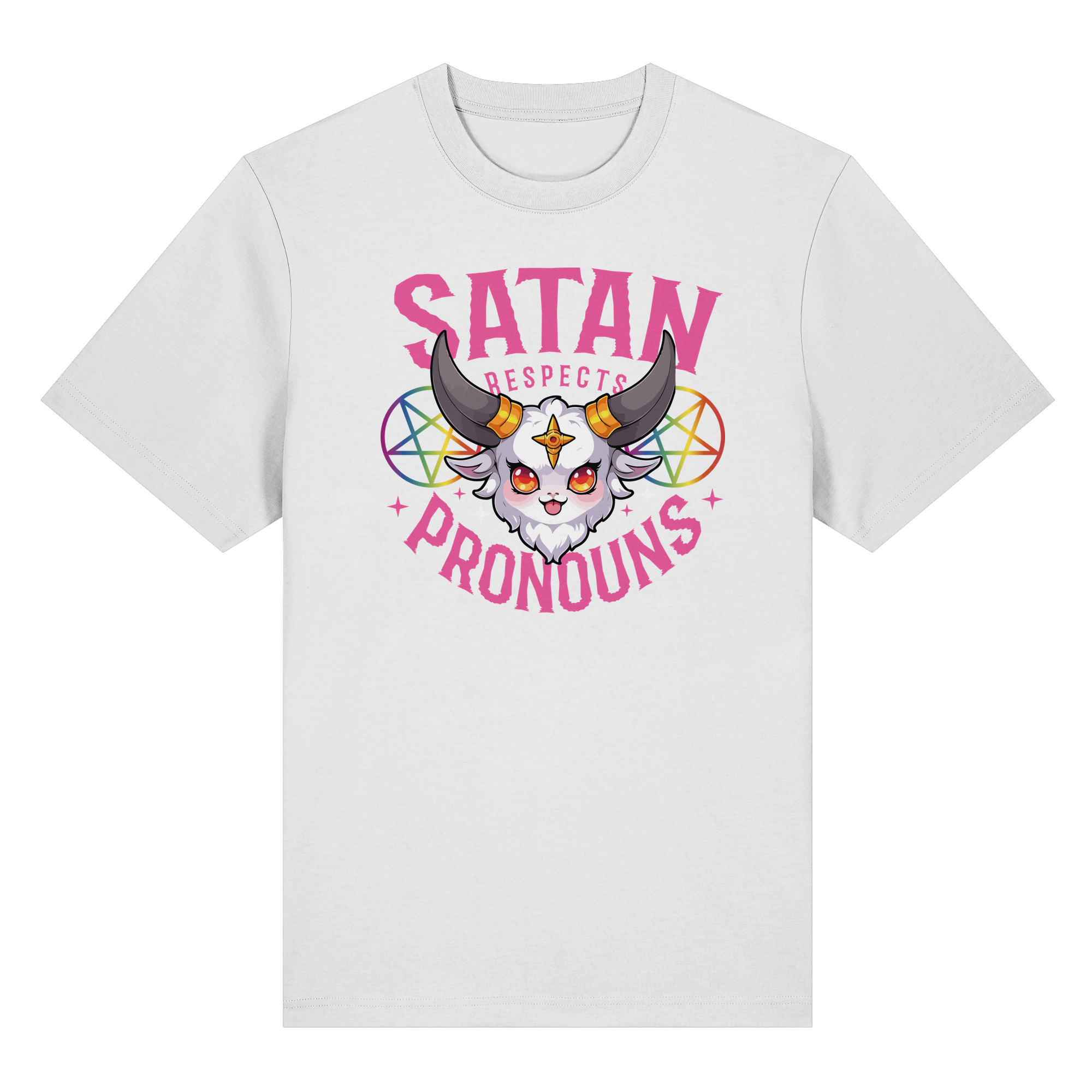 Satan Respects Pronouns - Heavy T-Shirt