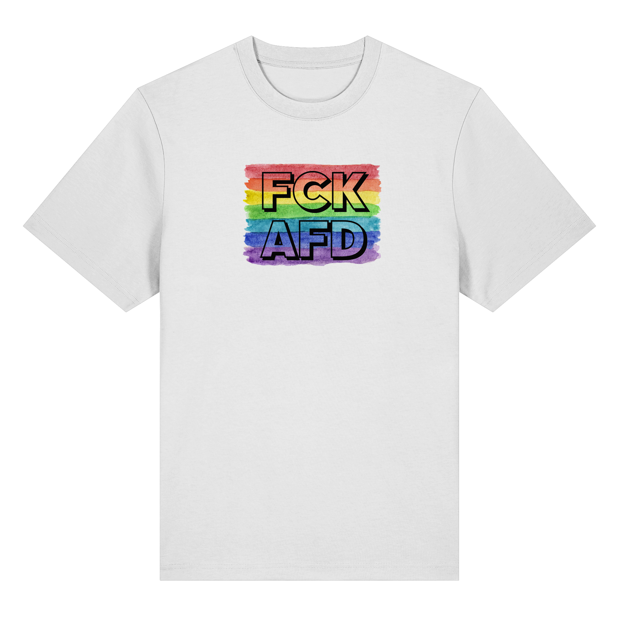 FCK AFD "Rainbow Resistance Edition" - Organic Heavy T-Shirt