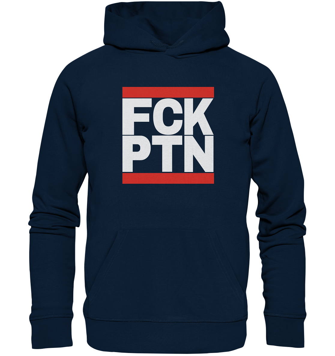 FCK PTN (weiße Schrift) - Organic Hoodie