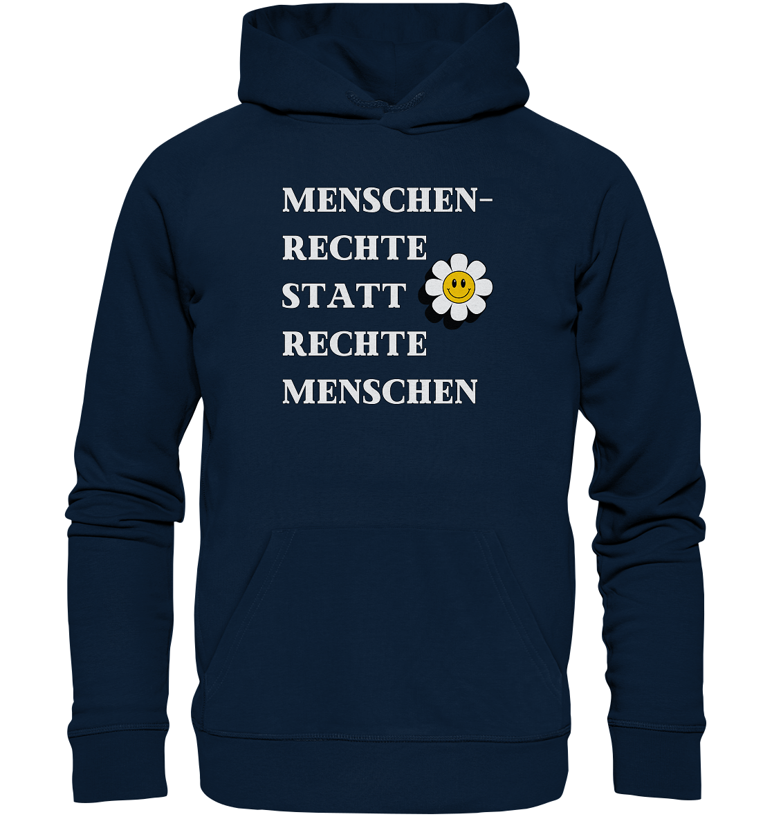 Menschenrechte statt rechte Menschen - Organic Hoodie