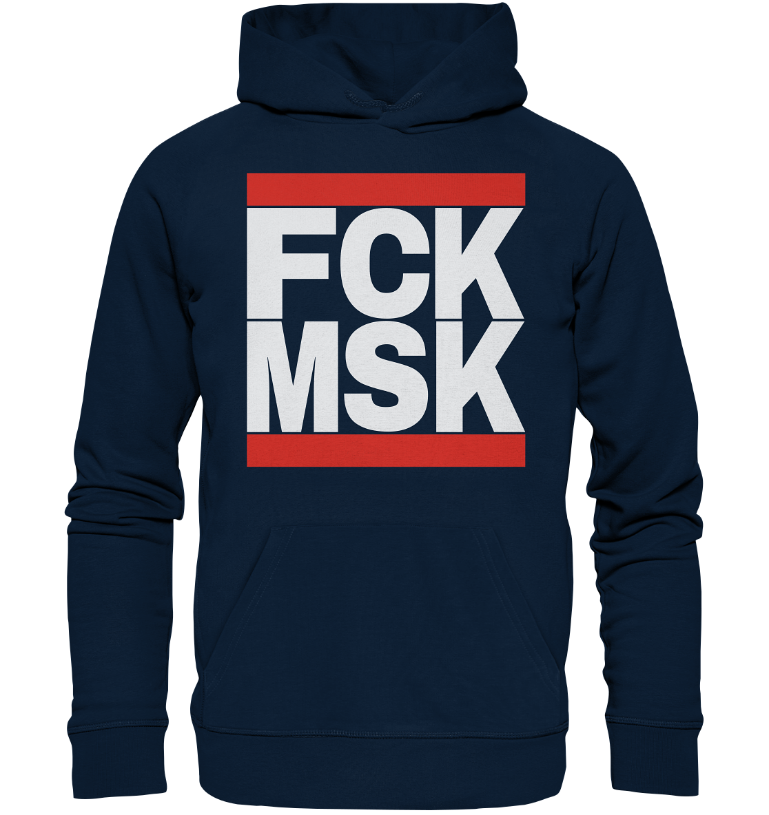 FCK MSK (weiße Schrift) - Bio Hoodie