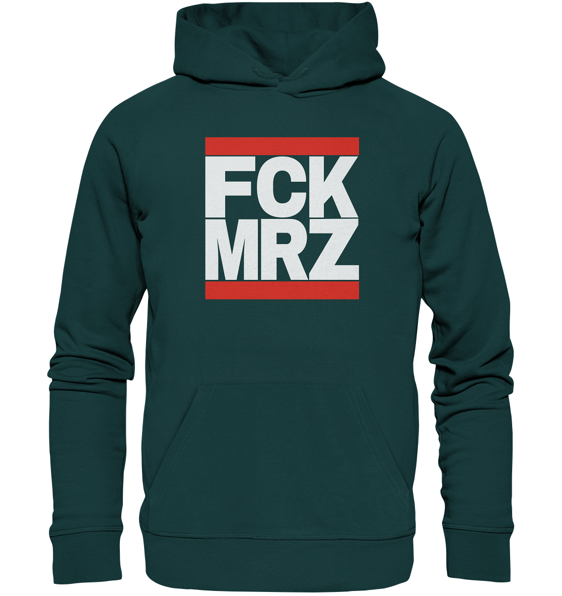 FCK MRZ (weiße Schrift) - Bio Hoodie