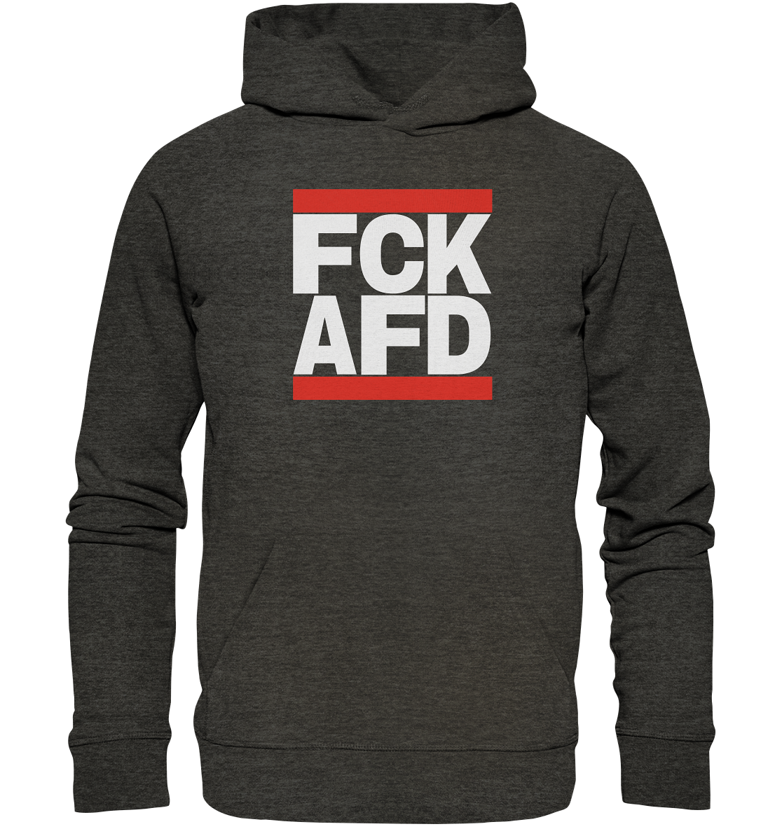 FCK AFD (weiße Schrift) - Bio Hoodie