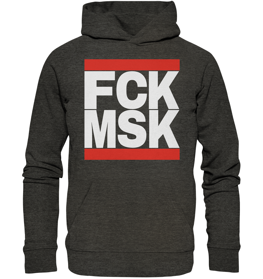 FCK MSK (weiße Schrift) - Bio Hoodie