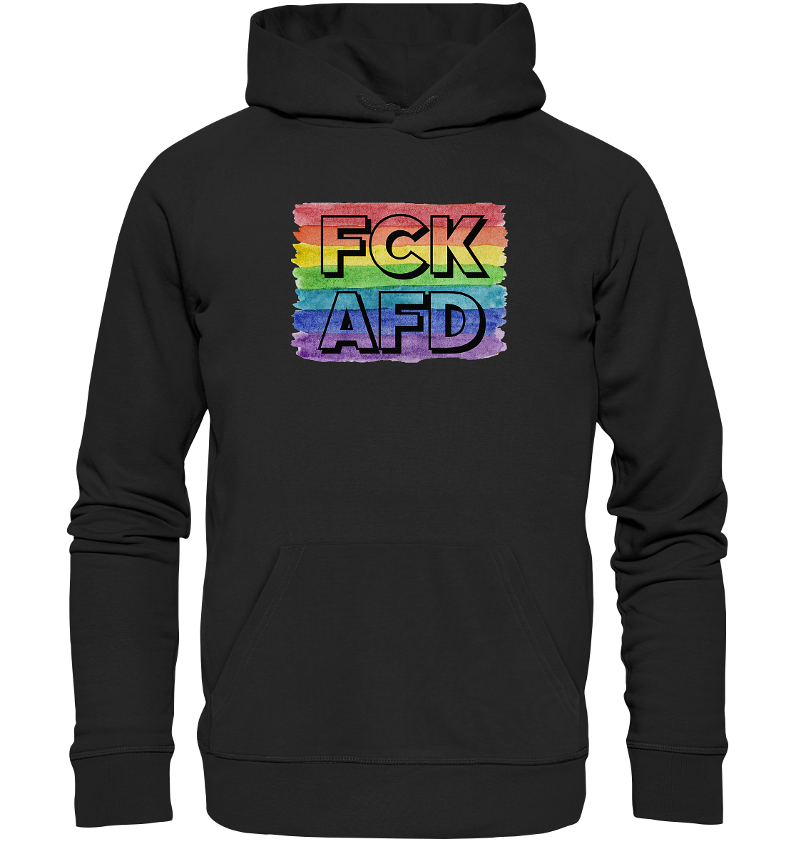 FCK AFD "Rainbow Resistance Edition" - Organic Hoodie