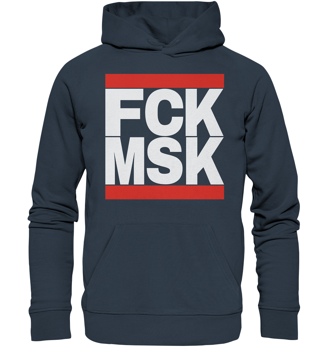 FCK MSK (weiße Schrift) - Bio Hoodie