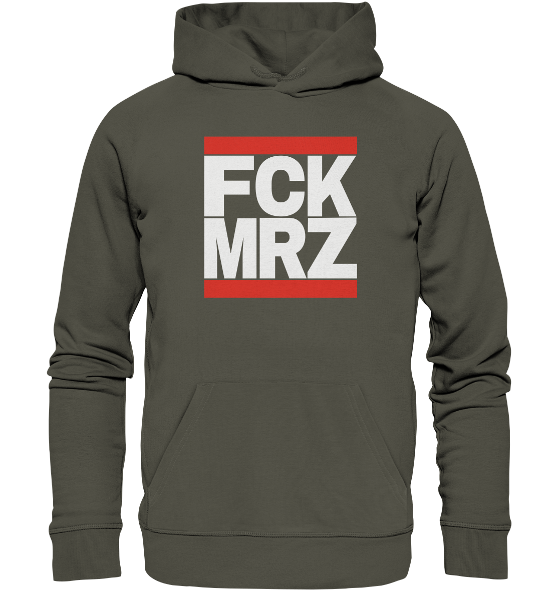 FCK MRZ (weiße Schrift) - Bio Hoodie