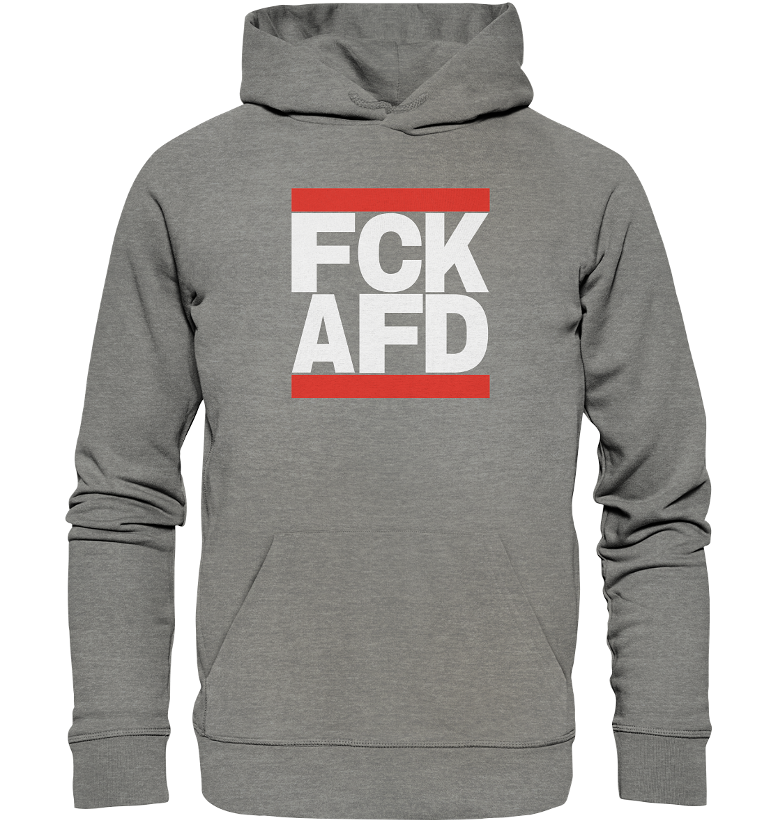 FCK AFD (weiße Schrift) - Bio Hoodie